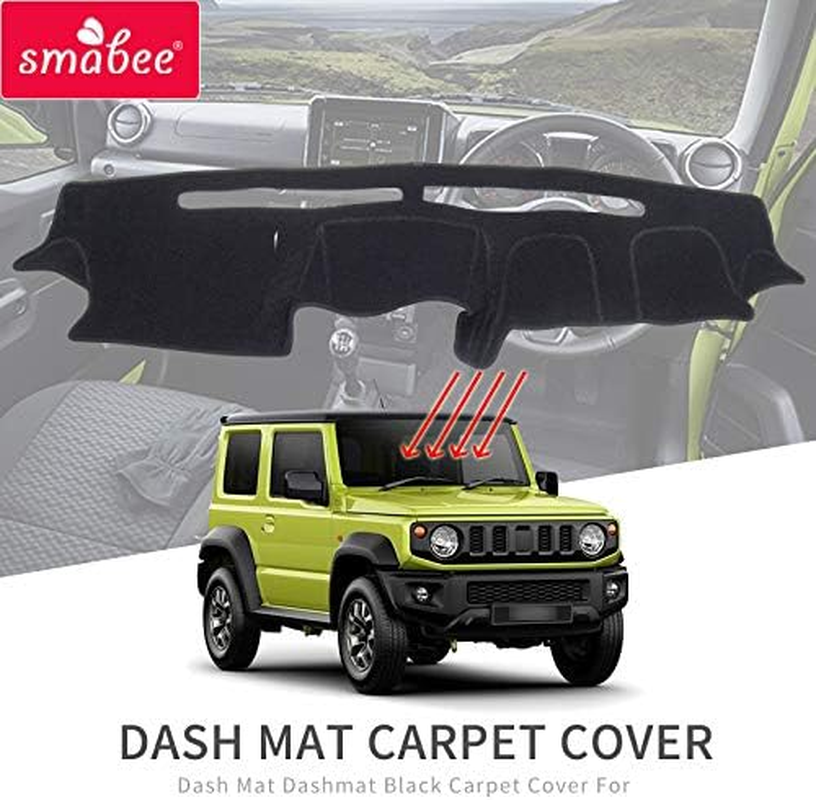Car Dash Mat Dashmat Anti-Slip Mat Dashboard Pad UV Protective Cover for Suzuki Jimny 2019 2020 2021 2022 JB64 JB74 Sunshade Carpet Accessories image number 5