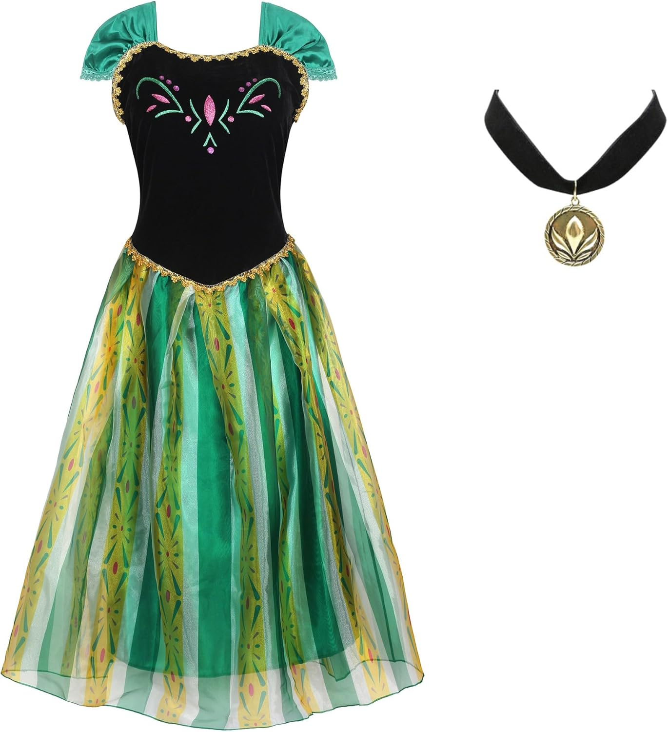 Princess Coronation Dress Costumes Halloween Adult Cosplay Costumes Birthday Dresses