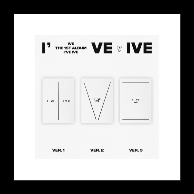 IVE I'Ve IVE 1St Album Random Version Cd+68P Photobook+60P Photobook+1P Photocard+1Ea Sticker+Pob+Tracking Sealed
