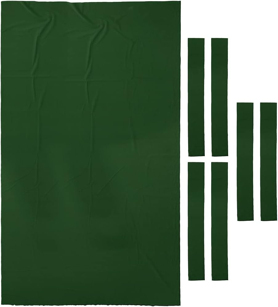 Simhoa Worsted Pool Table Felt 7/8 Foot Billiard Snooker Table Cloth Side Strips