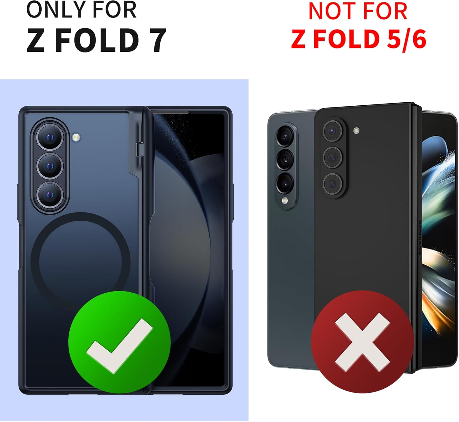 MOBOSI Magnetic for Z Fold 7 Case with Screen Protector, Compatible with Magsafe, Full-Body Coverage Hinge Protection, Shockproof Rugged Slim Phone Case for Samsung Galaxy Z Fold7, Privacy Black image number 4