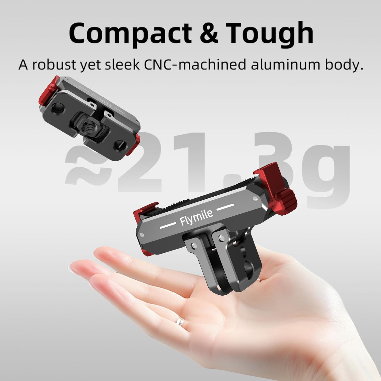 BRDRC Quick Release Mount for DJI Nano, Aluminum Alloy Magnetic Expansion Adapter with Go Pro & 1/4 Inch Screw Adapter for DJI Osmo Nano Accessories image number 5