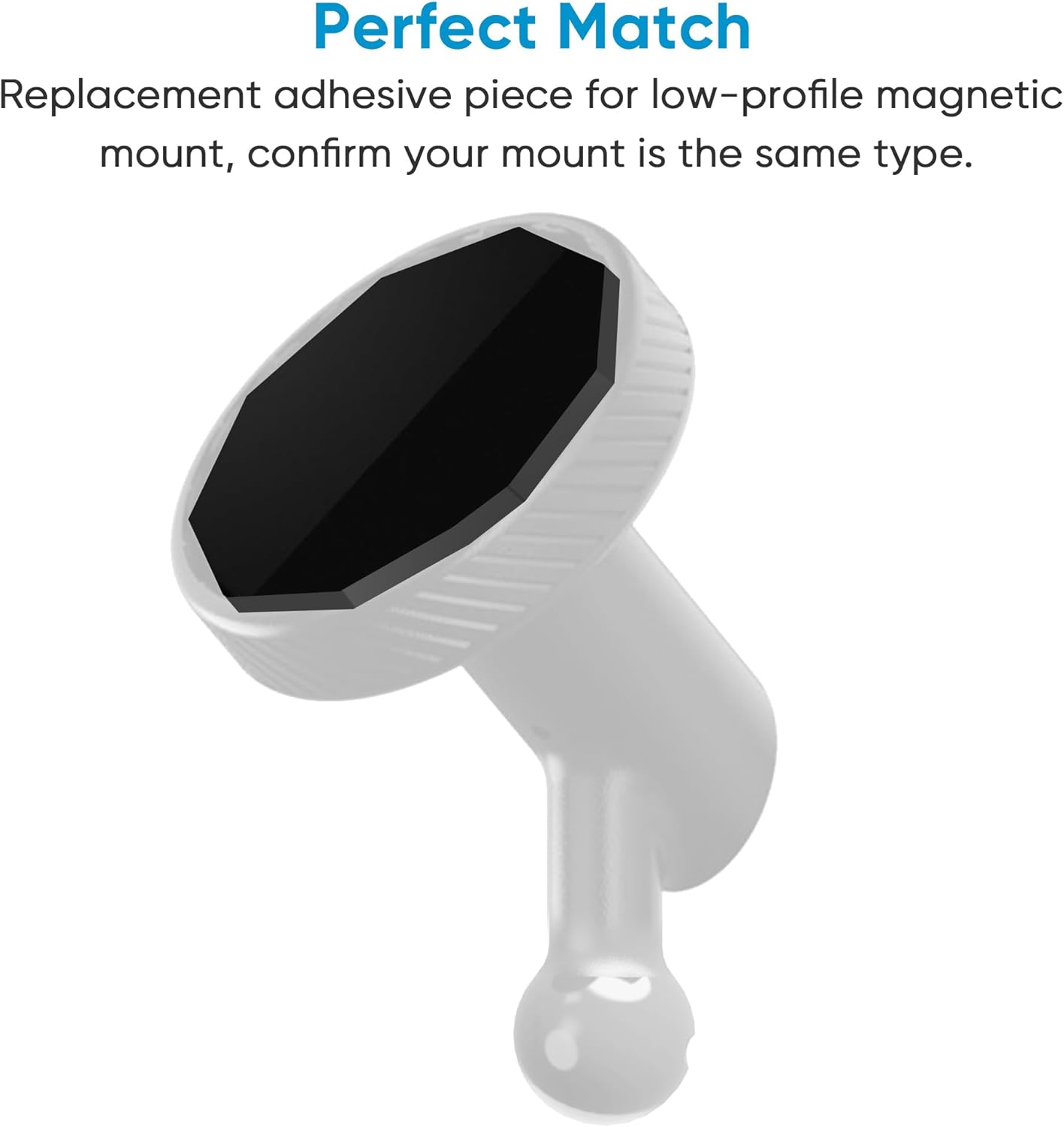 4 Pack Adhesive Replacement Magnet Piece for Garmin Low-Profile Magnetic Mount,Only Windshield Sticky Piece No Mount,For Garmin Dash Cam Mount 45/46/47/55/56/57/65W/66W/67W/Tandem/Speak Plus image number 1