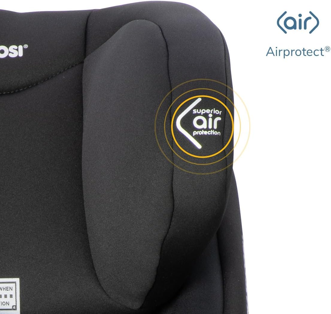 Maxi-Cosi Nova LX Convertible Car Seat -Onyx- Newborn to 4 Years, Extended Rearward Facing to 30 Months, Air Protect Technology, Wicking Fabric, ISOFIX Compatible, Plush Newborn Insert image number 6