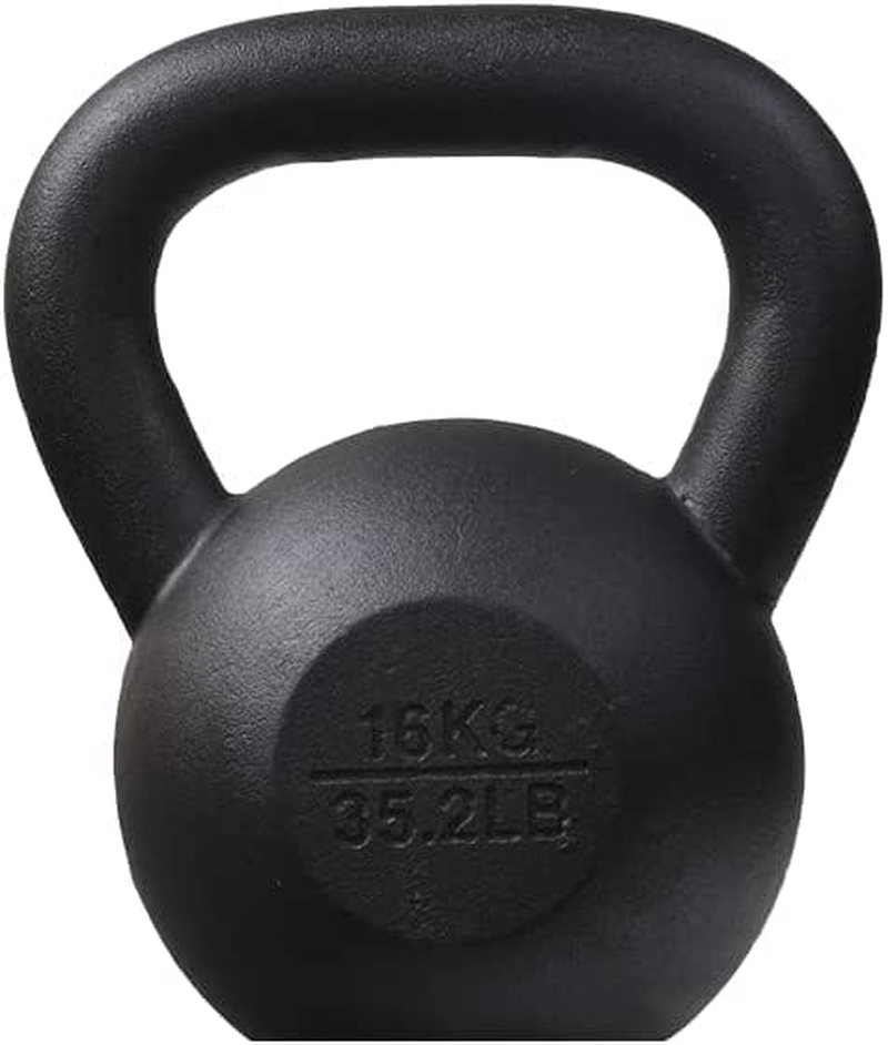 HCE Kettlebell Weights - Russian Classic Black Kettlebell Set - Premium Cross Training Workout Bell Equipment - WOD Fitness Bodybuilding Weightlifting