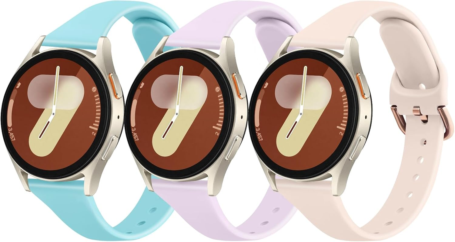 3 Pack Slim Bands for Garmin Vivoactive 5/3 Bands, 20Mm Quick Release Soft Silicone Sport Replacement Straps for Garmin Vivoactive 3 Music Band Women Men