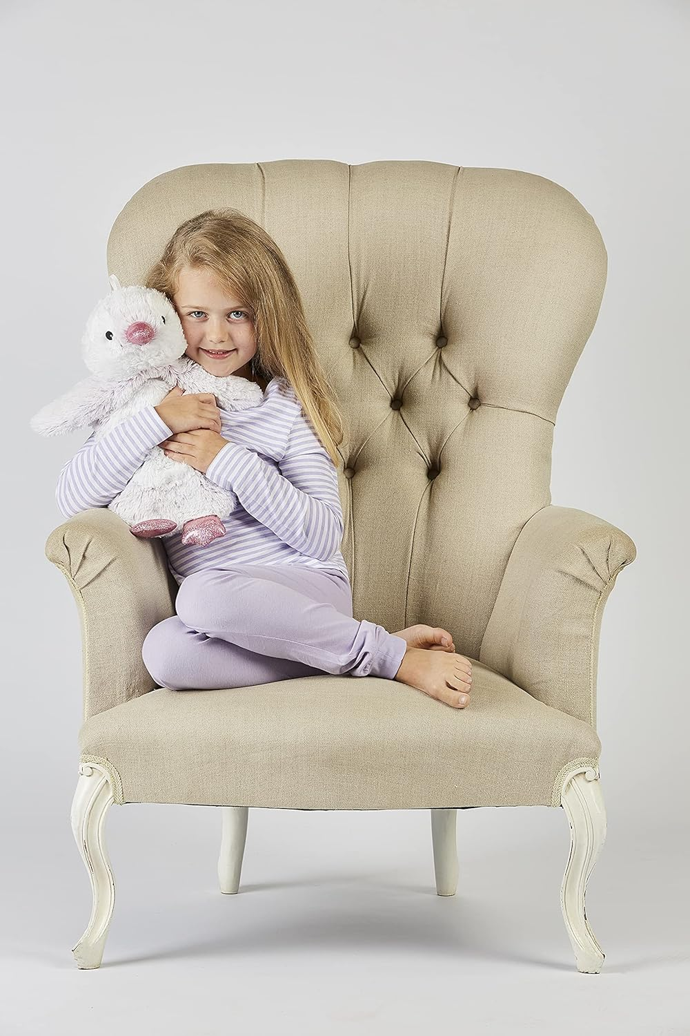 Warmies Animal Hot Water Bottle Soft Huggable Removable Square Cover & Bottle (Marshmallow Penguin) image number 1