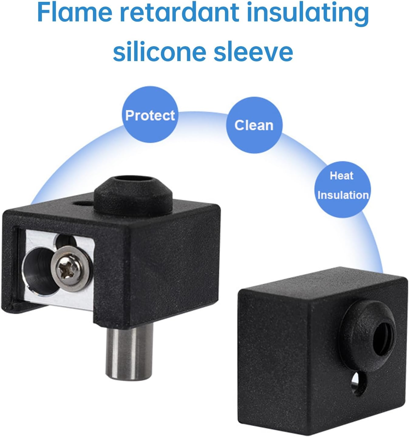 Sprite Extruder Upgrade Heater Block Kit High Temperature 300℃ with Bimetal Heatbreak Plated Copper Heater Block Nozzle DIY Assembled Compatible with Ender-3 S1 /CR-10 Smart Pro image number 1