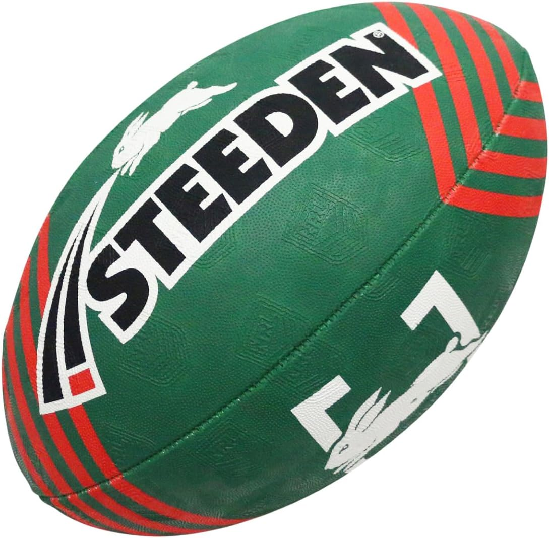 Steeden NRL Supporter Rabbitohs Rugby League Ball 11 Inch image number 1