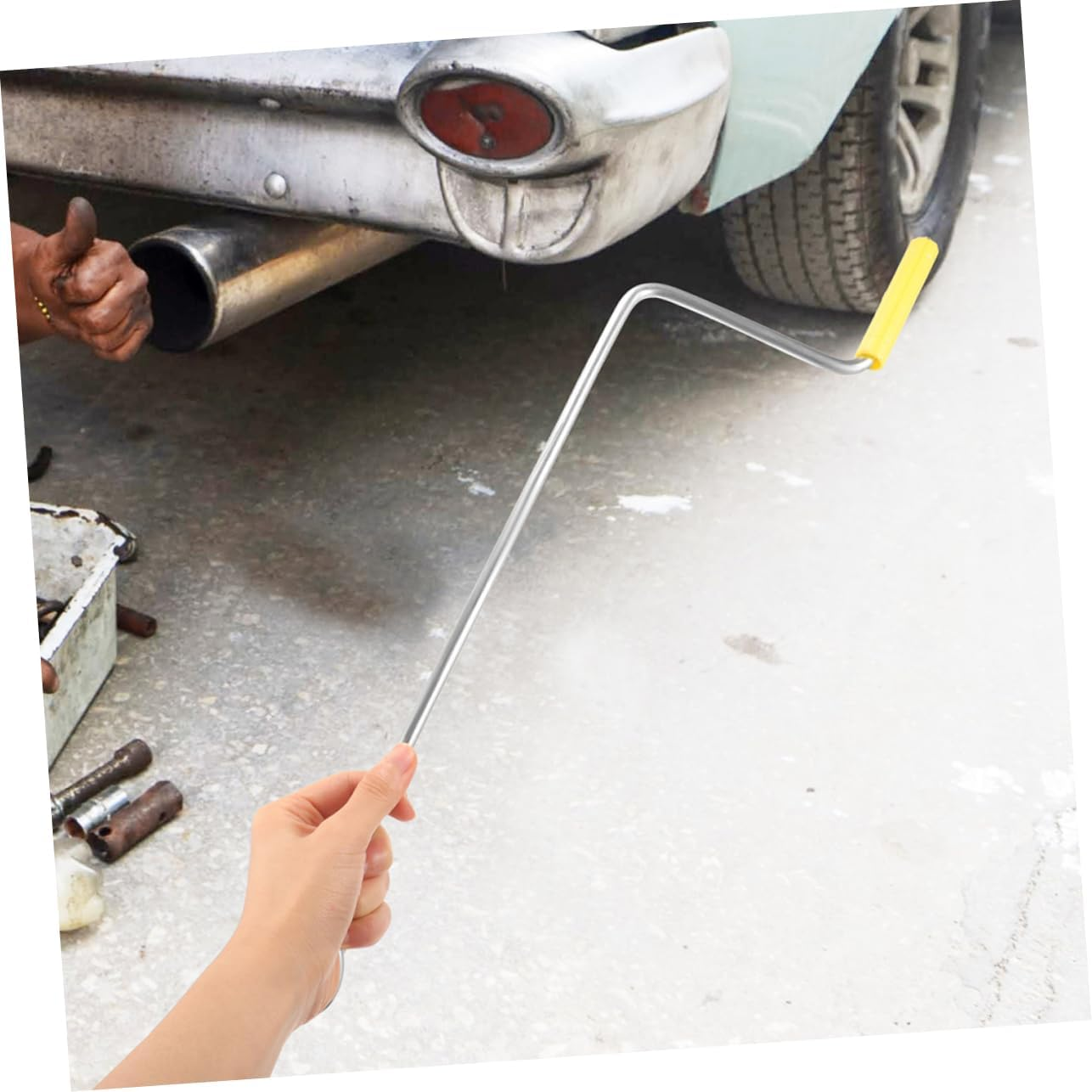 Yardenfun 2Pcs Tire Lifting Handle Automotive Jack Crank for Easy Vehicle Maintenance Compact Jack Tool for Novice Experienced Users for Trailers Car Repairs image number 6