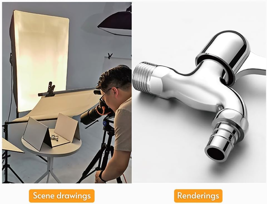 Multi-Functional Photography Reflector Cardboard Foldable Photography Reflector Diffuser Board image number 6