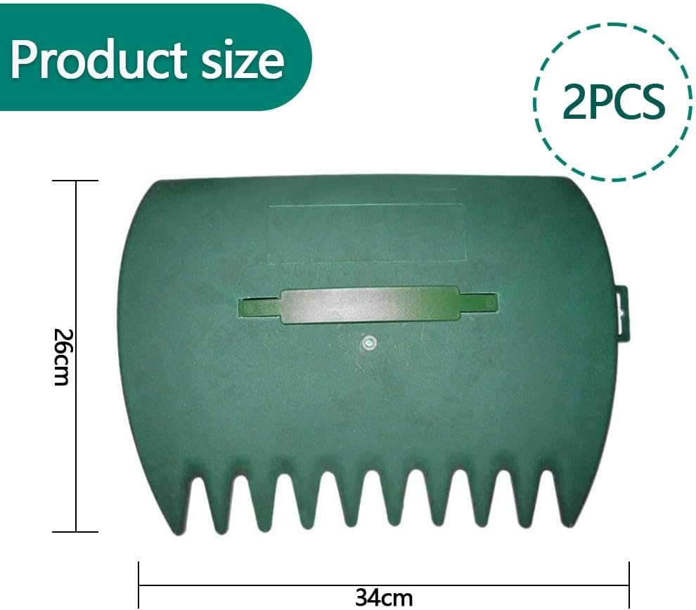 2-Pack Handheld Leaf Grabbers, Plastic Garden Rake Tools for Yard Cleanup, Lawn and Garden Hand Rakes for Collecting Leaves, Grass and Yard Debris image number 1