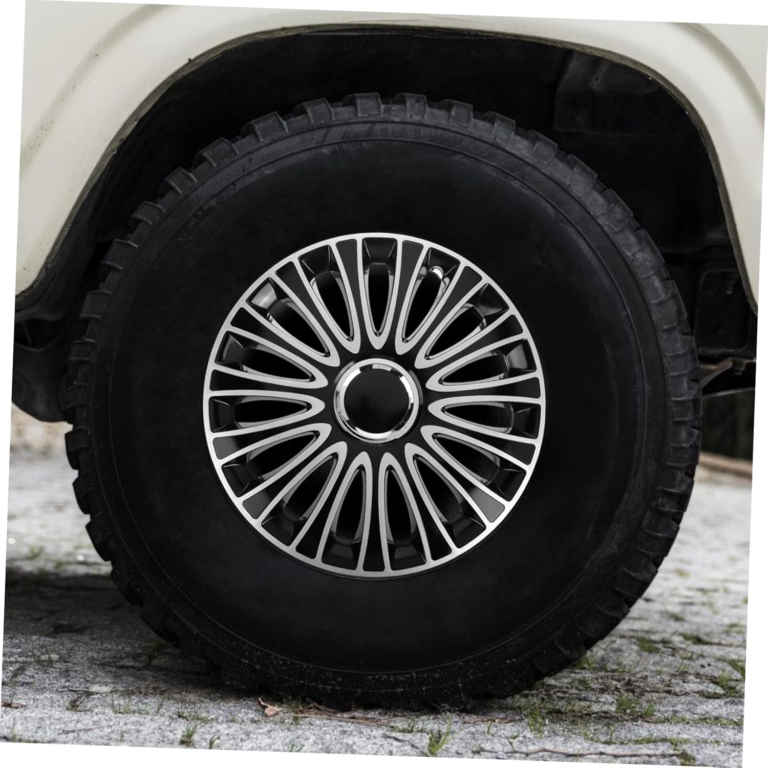 GARVALON Wheel Cap Cover for Car Wheel Automotive Rim Cover Material Stylish Design Easy Installation image number 3