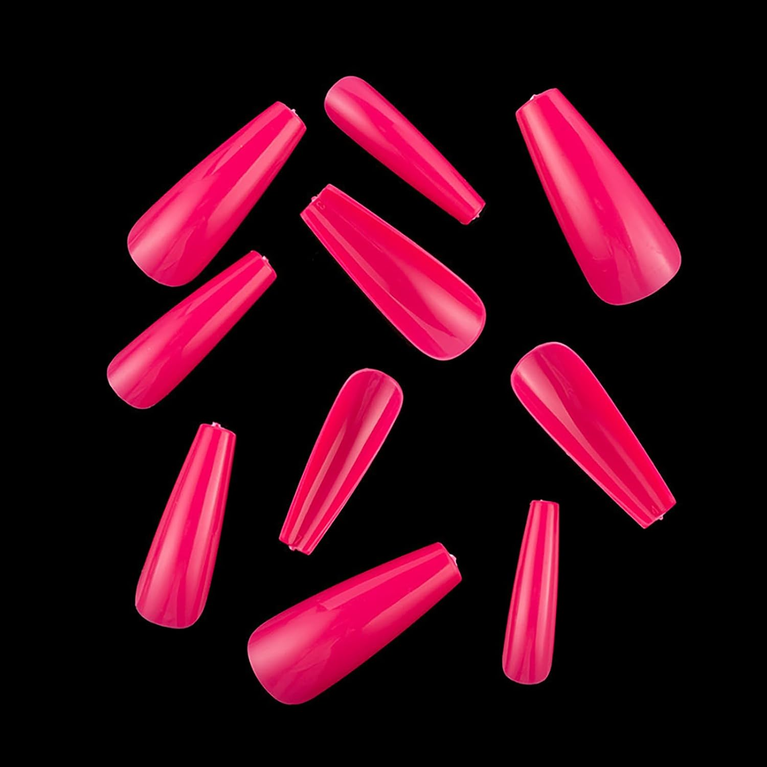 CHSEEO 640 Pcs Press on Nails, Fake Nails Re-Usable Nails Artificial Long Coffin Matte Design Acrylic Nails Full Cover, Nail Tips False Nails for Women Girls Salon DIY Home Use, 16 Colors image number 5