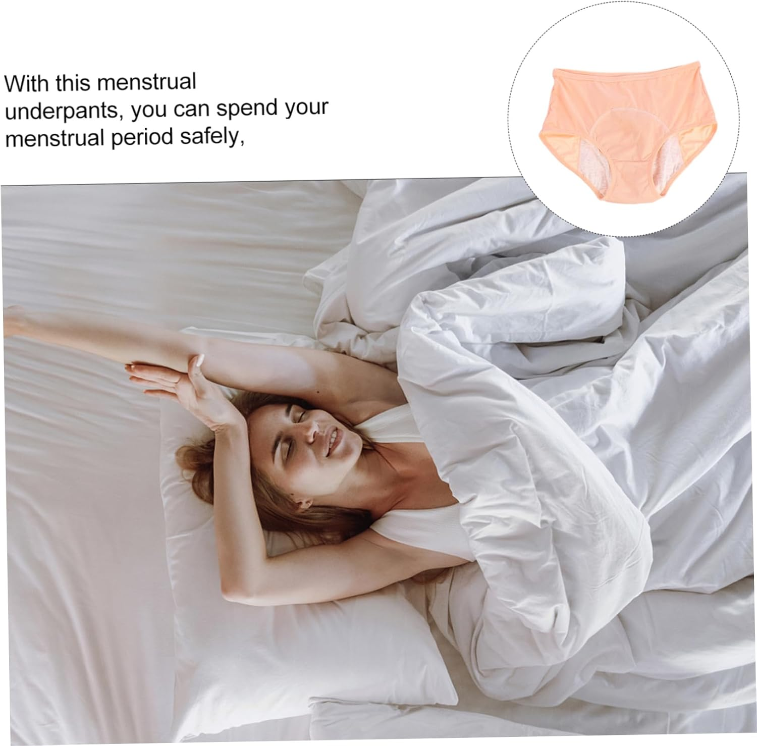 LIFKOME Menstrual Underpants for Women Comfortable Leak Design with Breathable Multi Absorbency for Everyday Wear Light image number 1