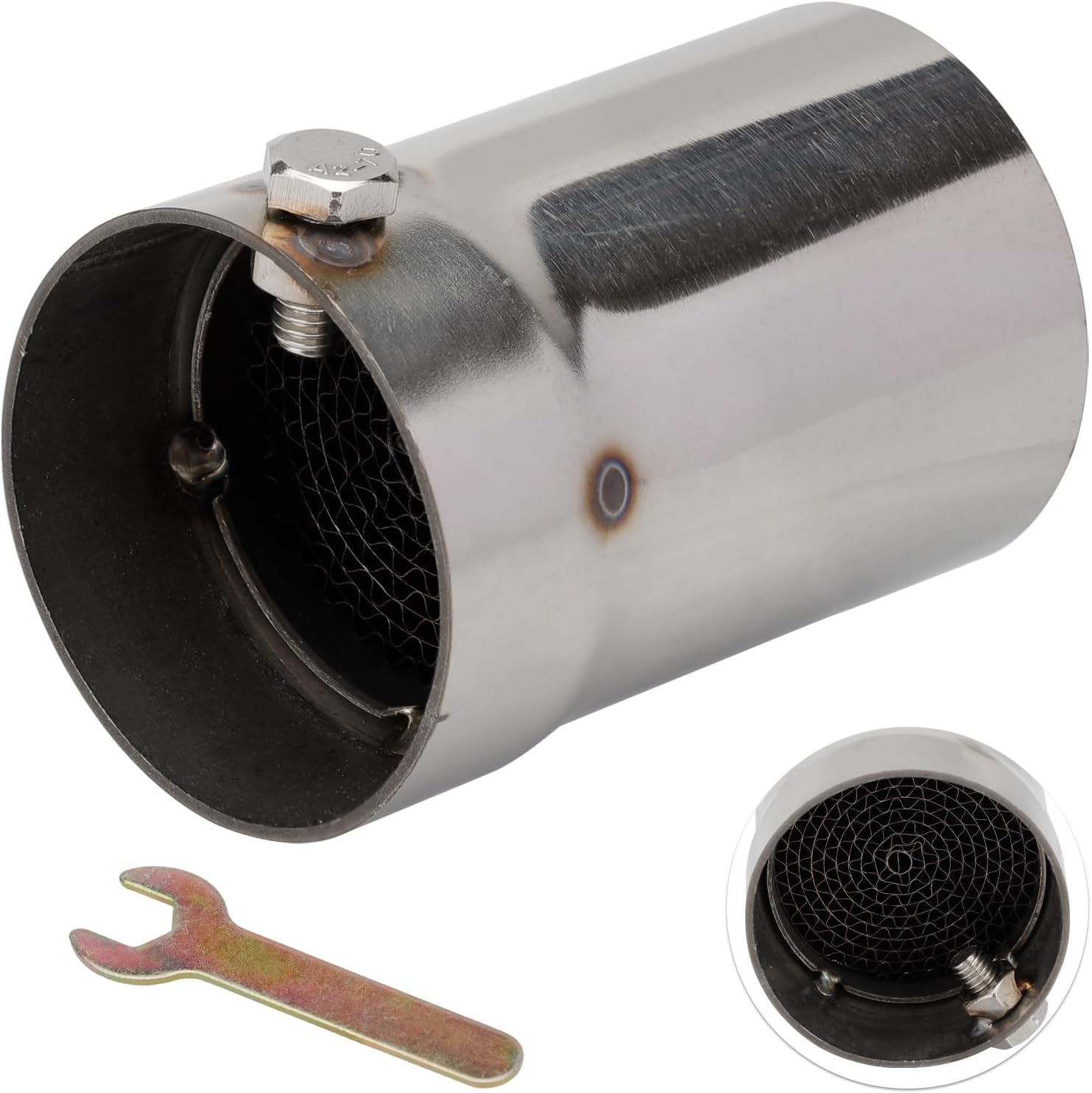 VG MOTO Universal Motorcycle DB Killer 51Mm 2" Exhaust Muffler Baffle Removable for Silencer Pipe Noise Sound Eliminator (Style C) image number 2