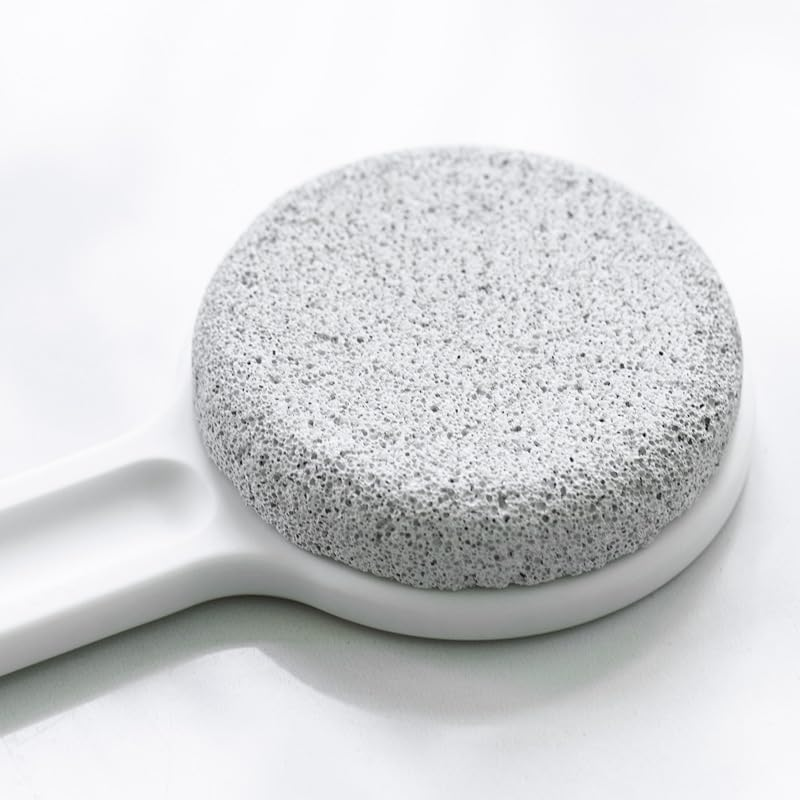 Pumice Stone for Feet with Long Handle, Hard Skin Callus Remover, Scrubber and Exfoliator for Dead Dry Skin, Softer & Smoother Feet, Pedicure Tool (Style 1, One Size) image number 1