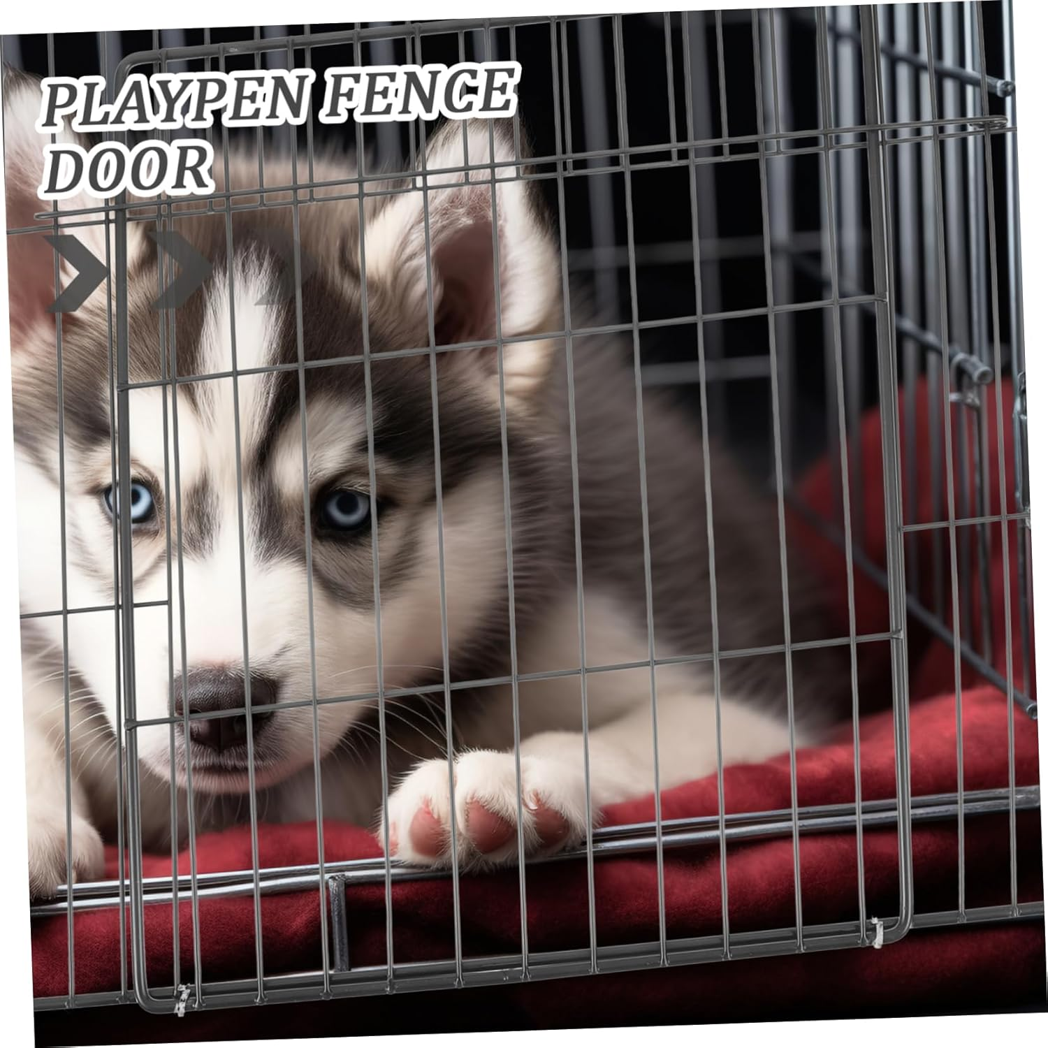 Kisangel DIY Cat Cage Door Wire Mesh Pet Fence Panel for Rabbit Dog Kennel Easy Assembly Pet Accessories