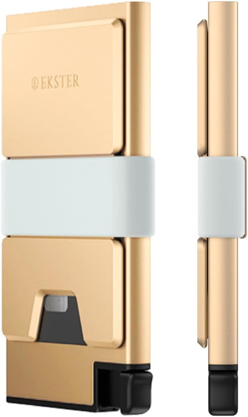 Ekster: Aluminum Cardholder - 0.2-Inch Slim Minimalist Wallet with Expandable Backplate - RFID Blocking Layer for Data Protection - Durable Space-Grade 6061-T6 Aluminum - 1-15 Card Storage Capacity