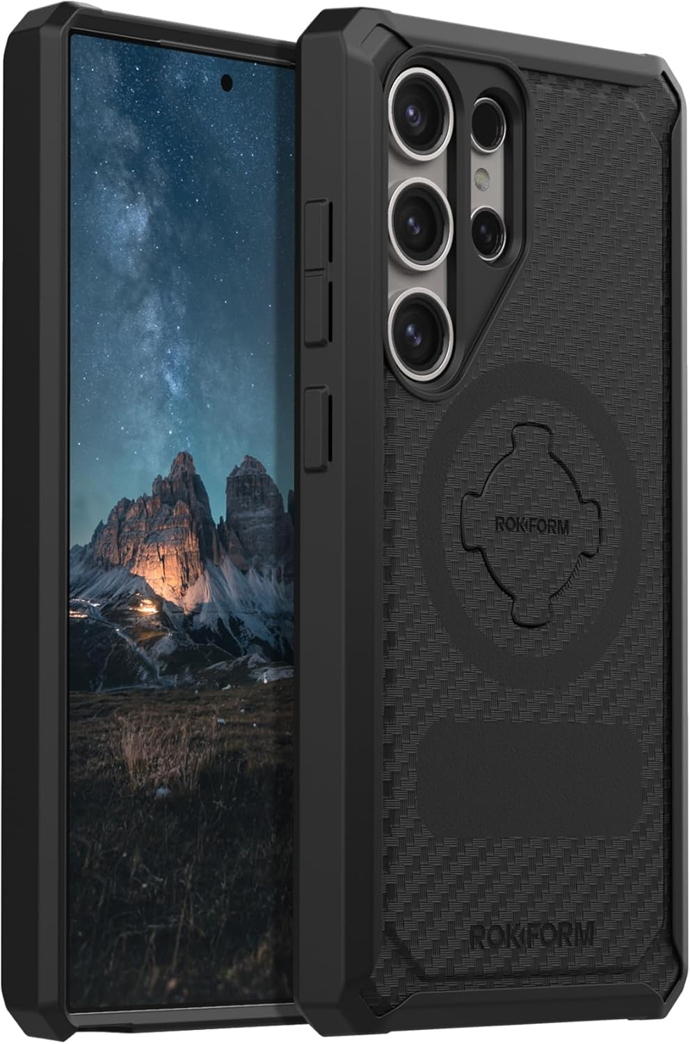 Rokform Rugged Case Compatible with Galaxy S25, Magnetic Cover with Twist Lock, Drop Tested Armor (Black) image number 2