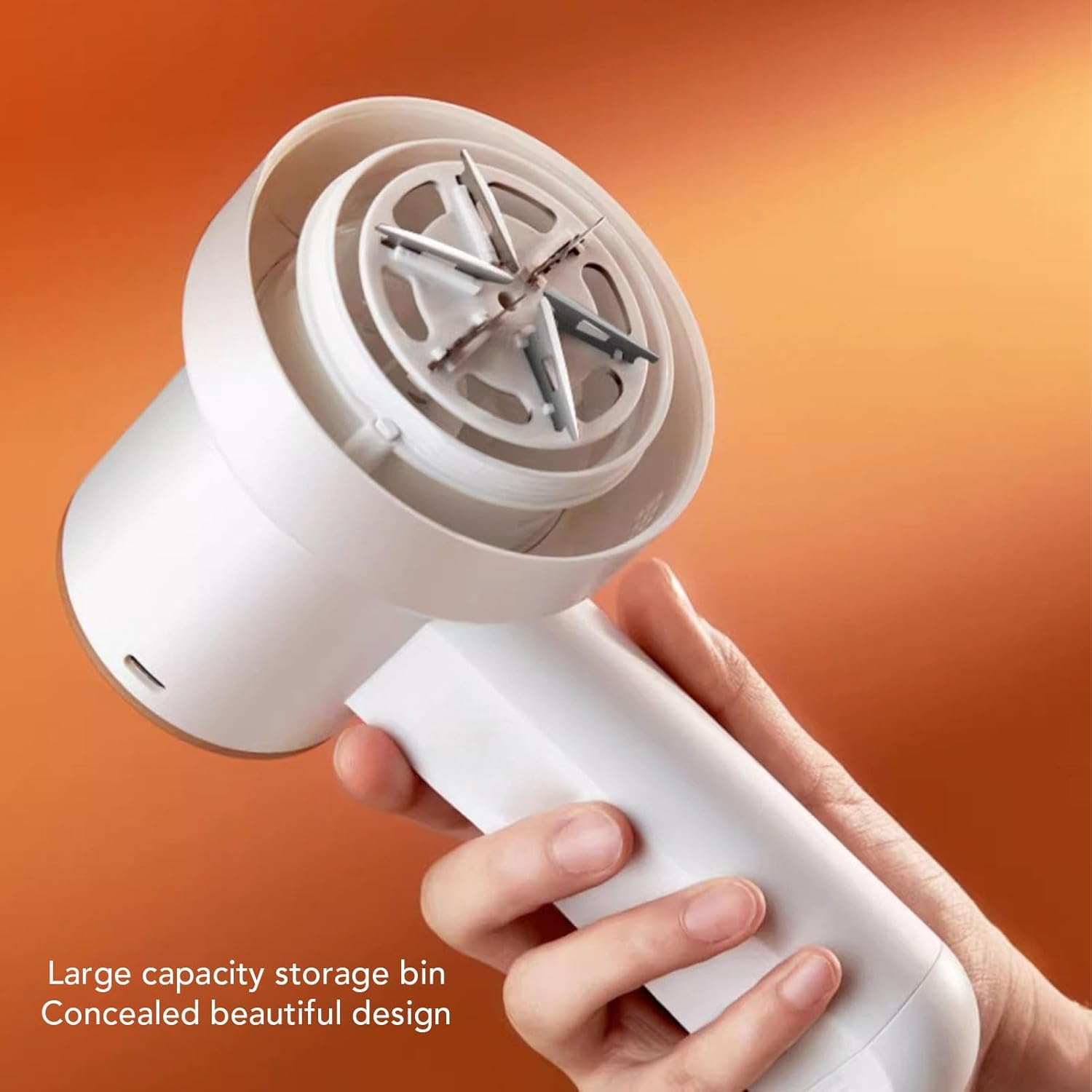 Electric Fabric Shaver & Lint Remover Rechargeable Fuzz Trimmer with 6 Leaf Blades LED Display Portable for Clothing Furniture Sweaters Couches image number 1