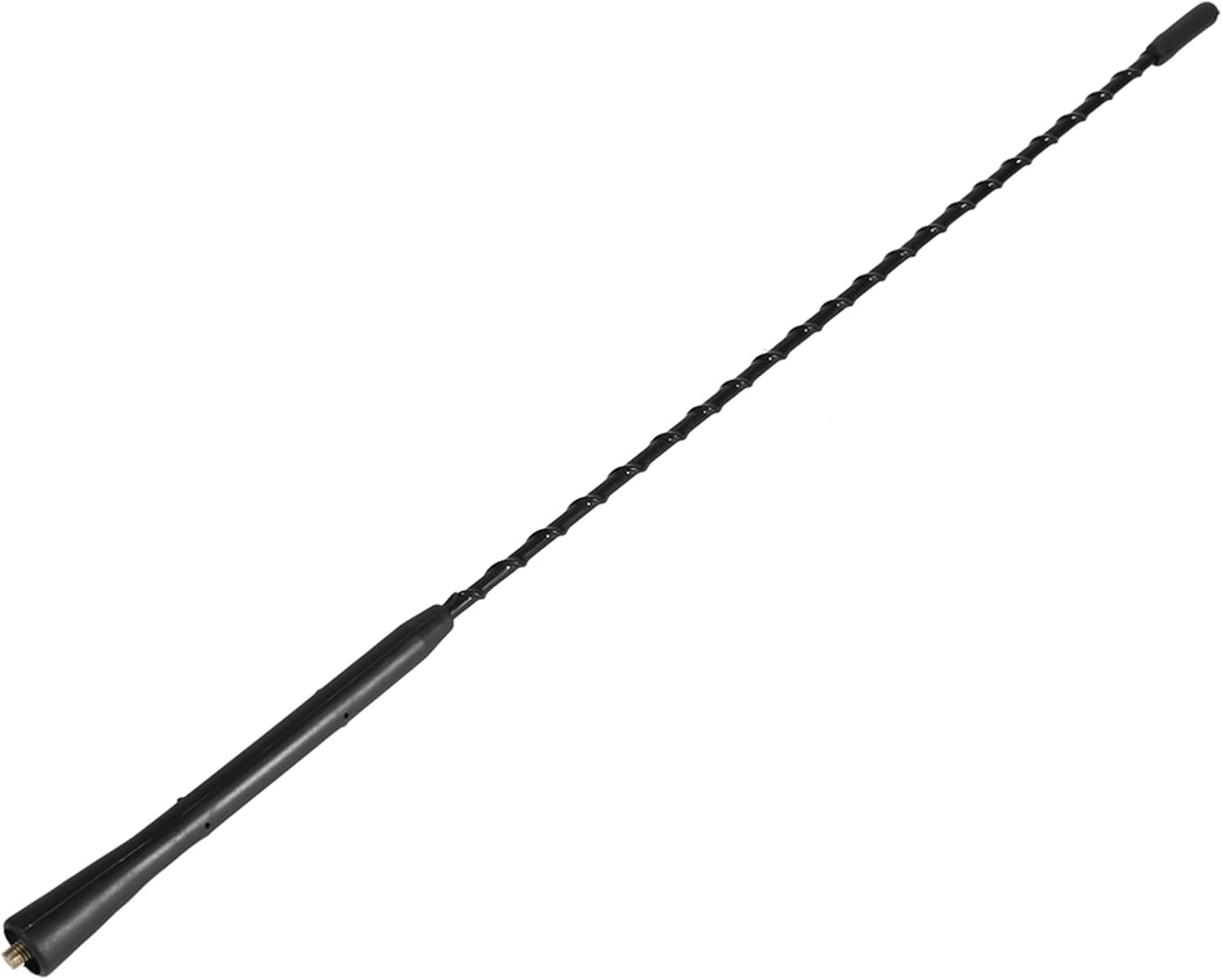 Depisuta Universal Car Auto Roof Mast Stereo Radio FM AM Amplified Booster Antenna Weather Resistant Sturdy Antenna for Roof Mast Whip Aerial, Reception (16In) image number 1