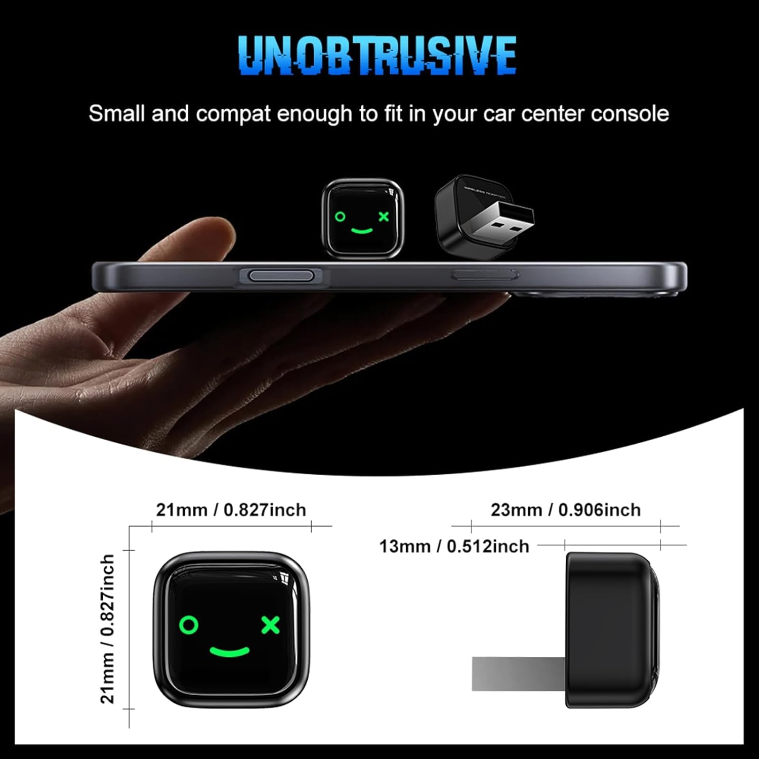 Mini Wireless Carplay & Android Auto Adapter, Upgrade Wired Carplay to Wireless for Cars with Built-In Wired Apple Carplay & Android Auto-Usb-A/C Support, Plug and Play Fast Stable Connection image number 6