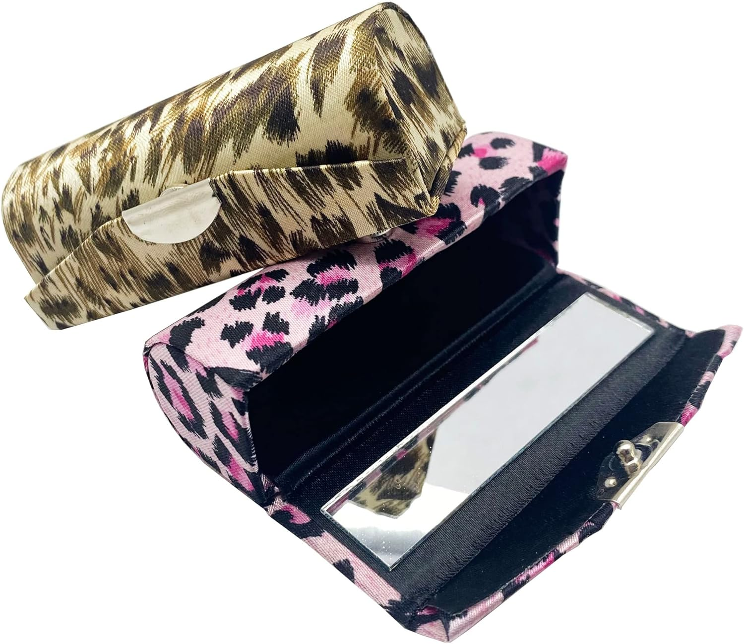MIAO JIN 12PCS Lipstick Case with Mirror Lipstick Case Storage Case Jewelry Case Cosmetic Case, Leopard Print (If the Attribute Is to Be Interpreted as Pattern Instead of Color), or None Strictly image number 1