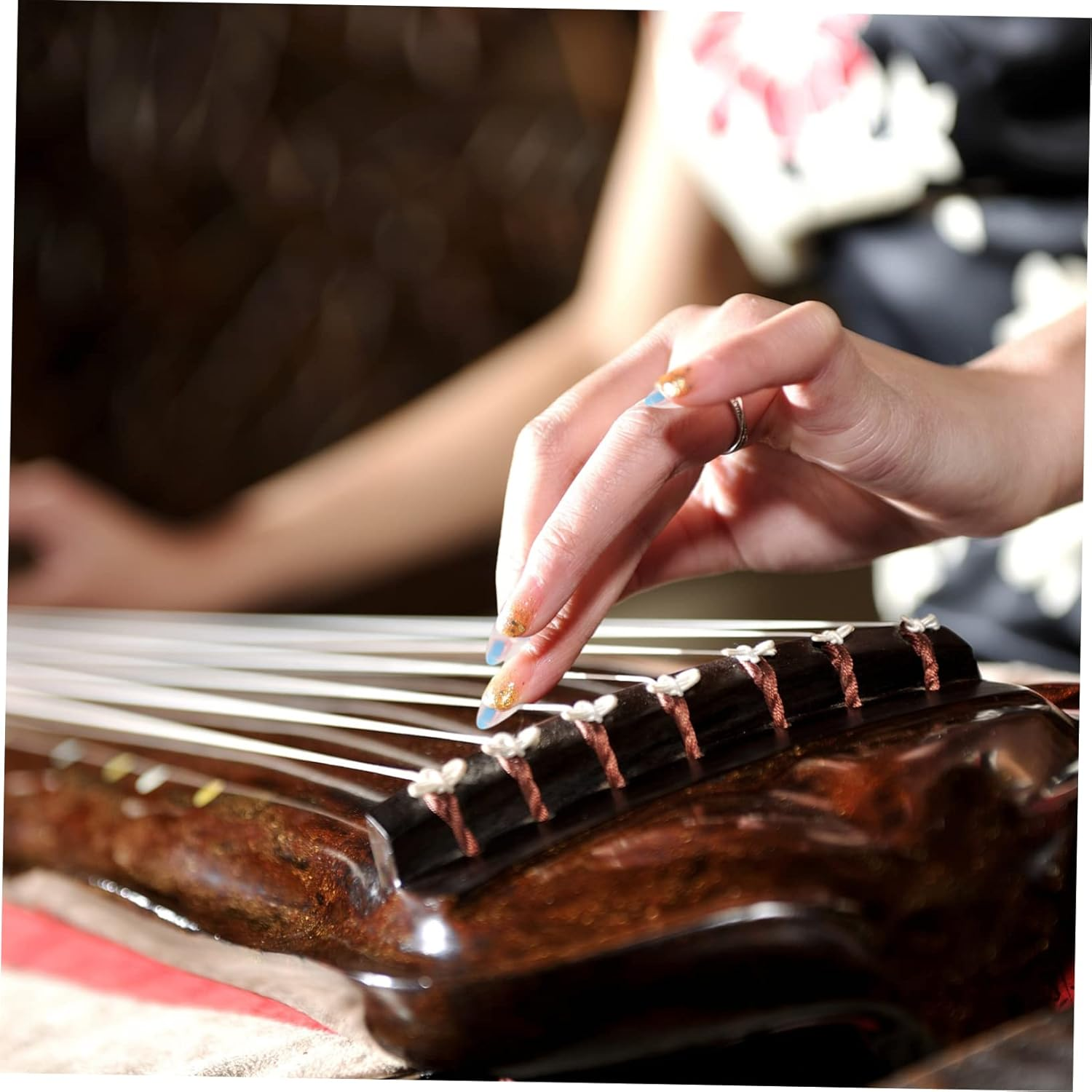 8Pcs Guzheng Nails Picks Fake Finger Sleeves for Guzheng String Instrument Accessories