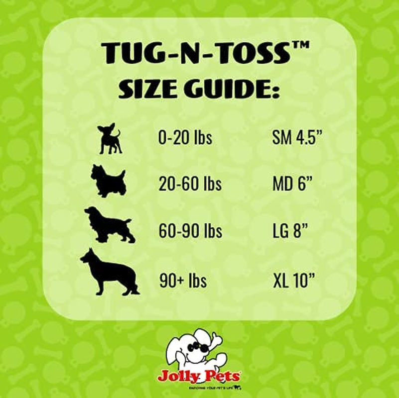 Jolly Pets Tug-N-Toss Heavy Duty Dog Toy Ball with Handle, 10 Inches/X-Large, Blueberry image number 3