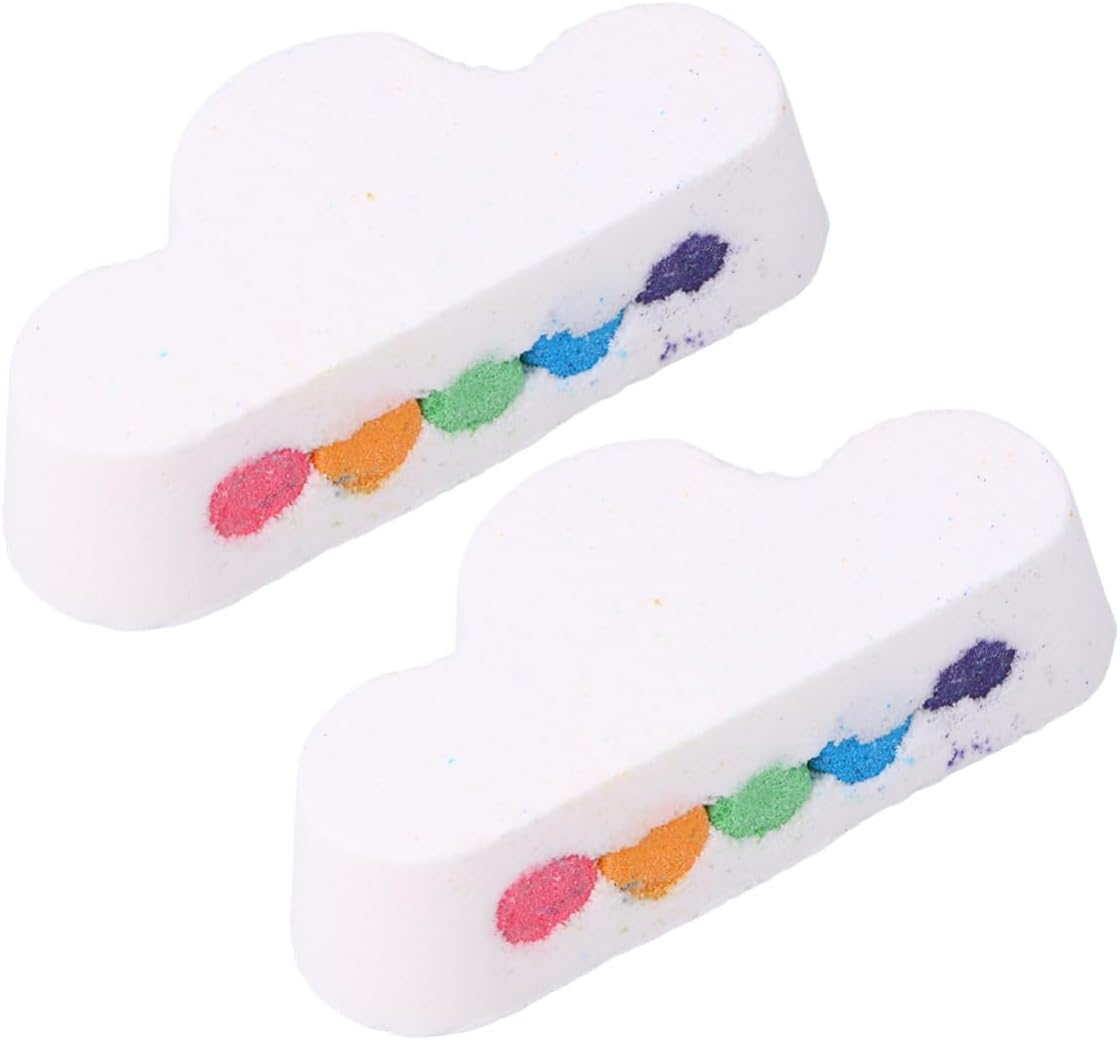 Ipetboom 1 Box Rainbow Cloud Bath Salt Moisturizing Essential Oil Bubble Bathing Salt for Skin Care Loved Ones image number 1