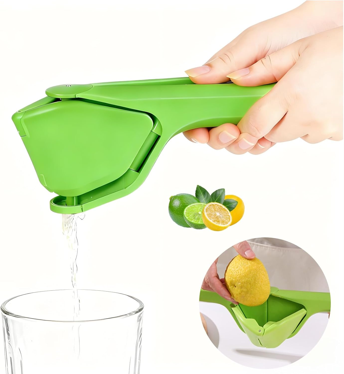 Lemon Squeezer, Effective at Squeezing Out Juice, Easy-To-Use, Very Sturdy, Lemon Juicer, Lime Squeezer, Citrus Juicers, Lemon Juicer Squeezer to Squeeze Lemons, Lime, Citrus, Orange(Yellow)