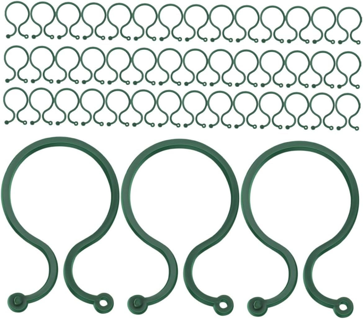 CIYODO 150Pcs Gardening Plant Clip Plastic Support for Climbing Plants Reusable Vine Stem Holder for Outdoor Garden Trellis Clips image number 1