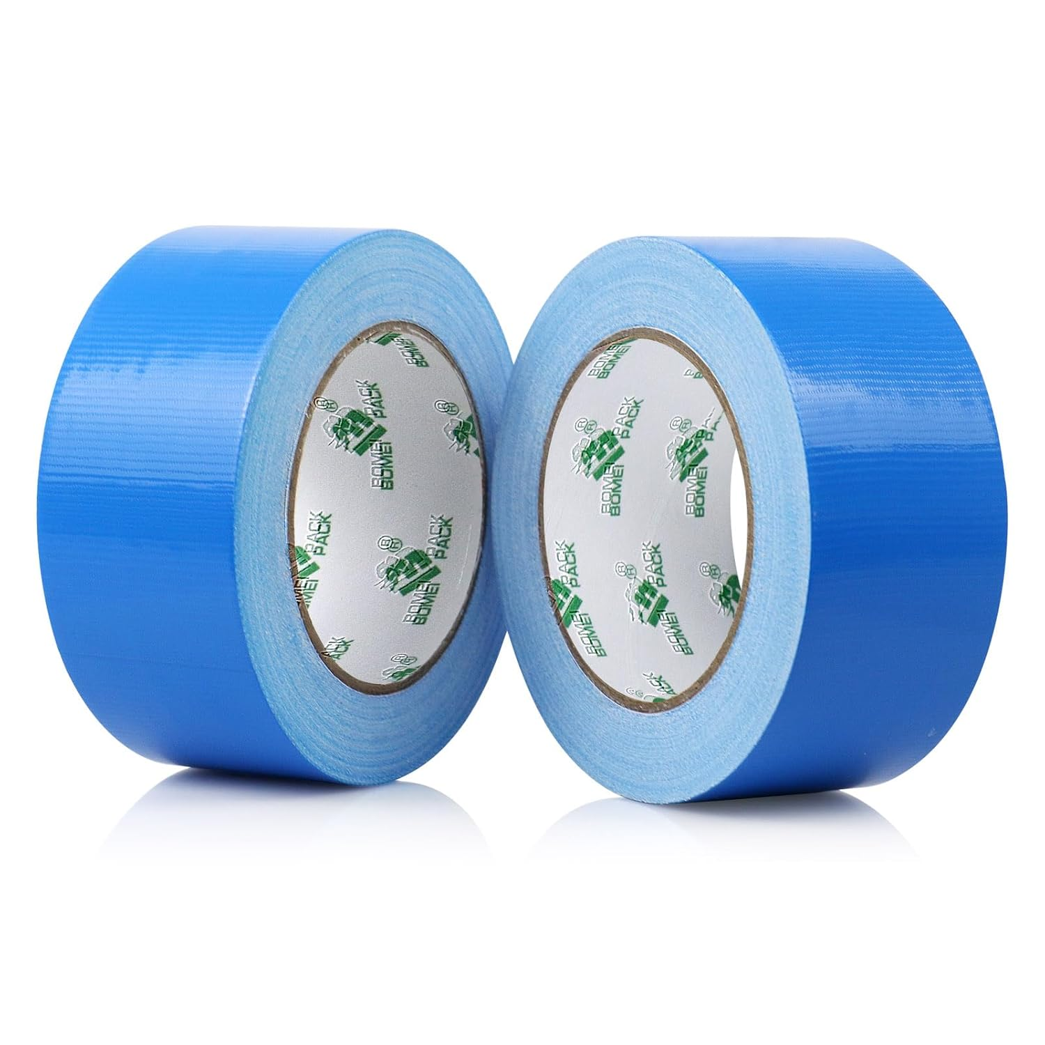 Heavy Duty Blue Duct Tape, Multi-Use Easy Tear Gaffer Waterproof Cloth Tape for Repairing, Maintenance and Industrial Use, 1.88 Inch X 32.8 Yards, 9 Mil Thick, 2 Roll, BOMEI PACK image number 5