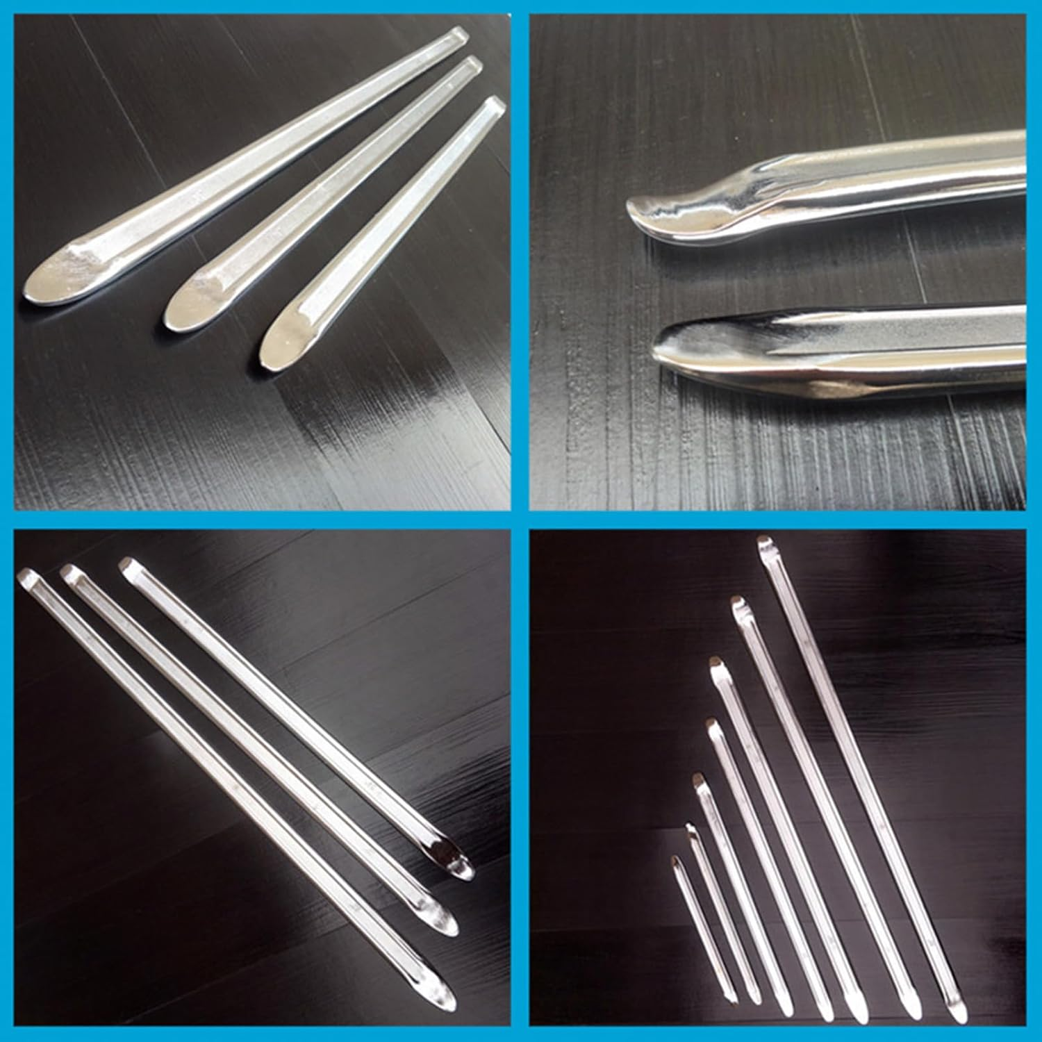 MAX COOL 3 Pack Tyre Levers, Motorcycle Bike Cycle Bicycle Tyre Levers, Pry Bar Tyre Remover Spoon Iron Changing Tool, Bike Tire Lever Car Tyre Repair Kit Tool for Bicycles/Motorcycle/Car/Lorry Tube