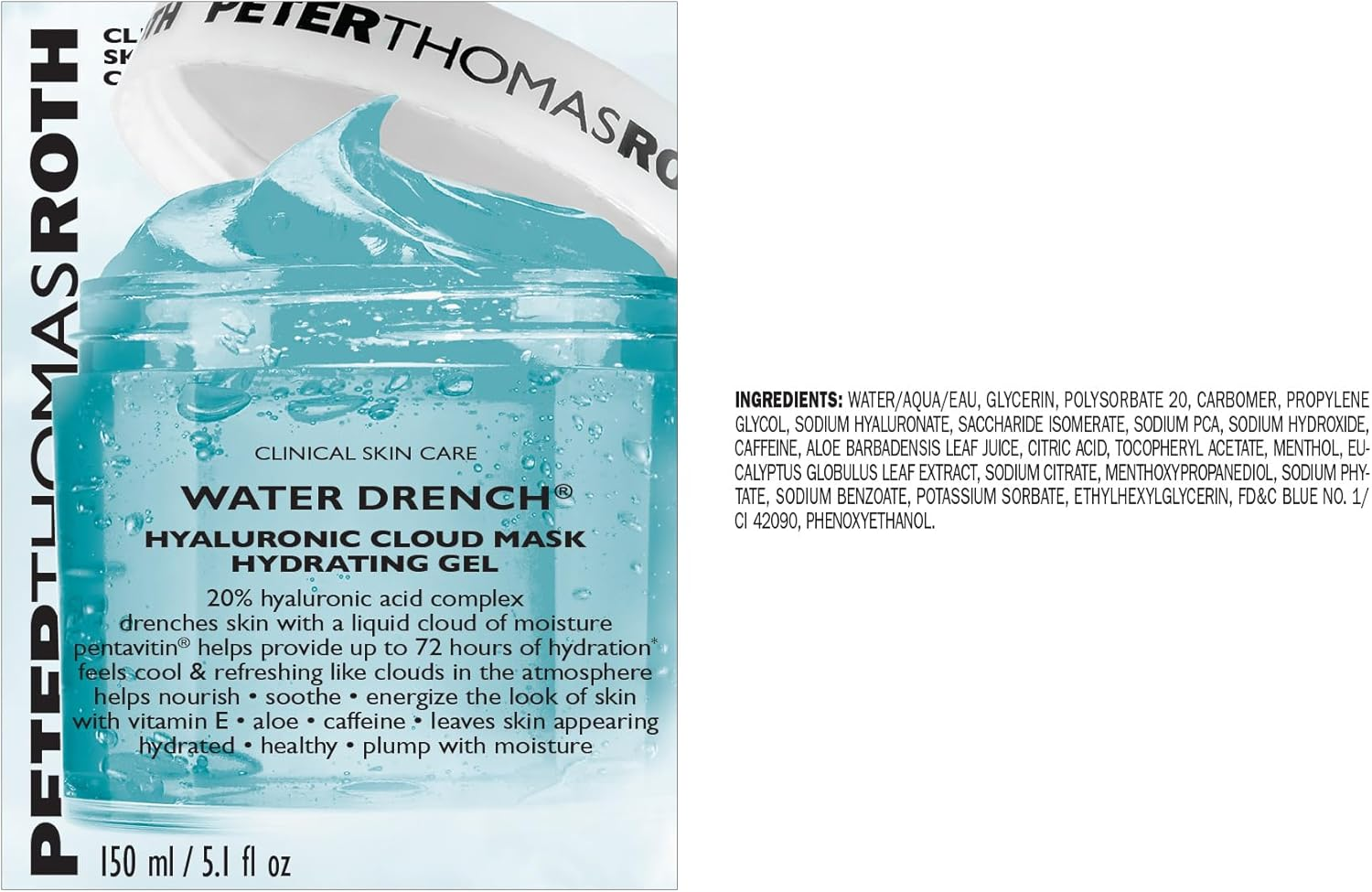 Peter Thomas Roth Water Drench Hyaluronic Cloud Hydrating Gel, 150.82 Ml image number 4