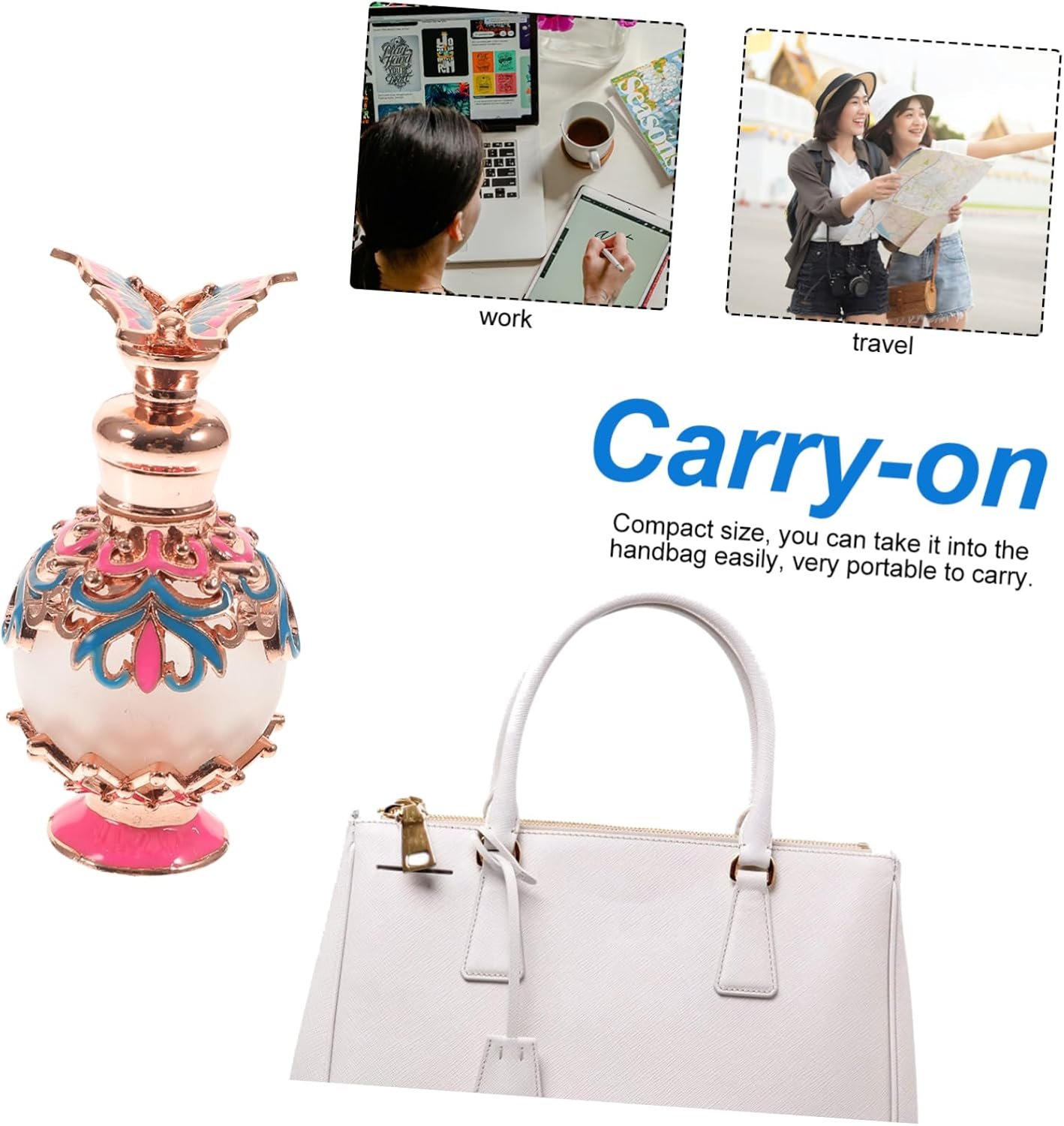 Perfume Refillable Bottle Perfume Dispenser Portable Bottle Wrapping Material Random Color image number 1