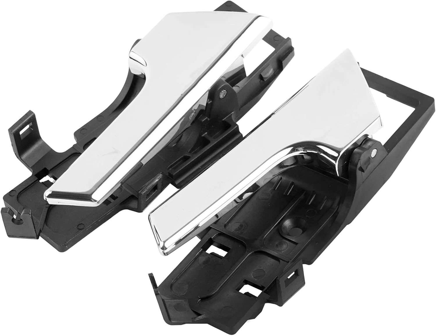 NPAUTO Interior inside Door Handle Replacement, Automotive Replacement Parts for Chevy Aveo 2007 2008 2009 2010 2011, Pontiac G3 Wave, Chrome Front Rear Left Right Driver Passenger Side Pair image number 2