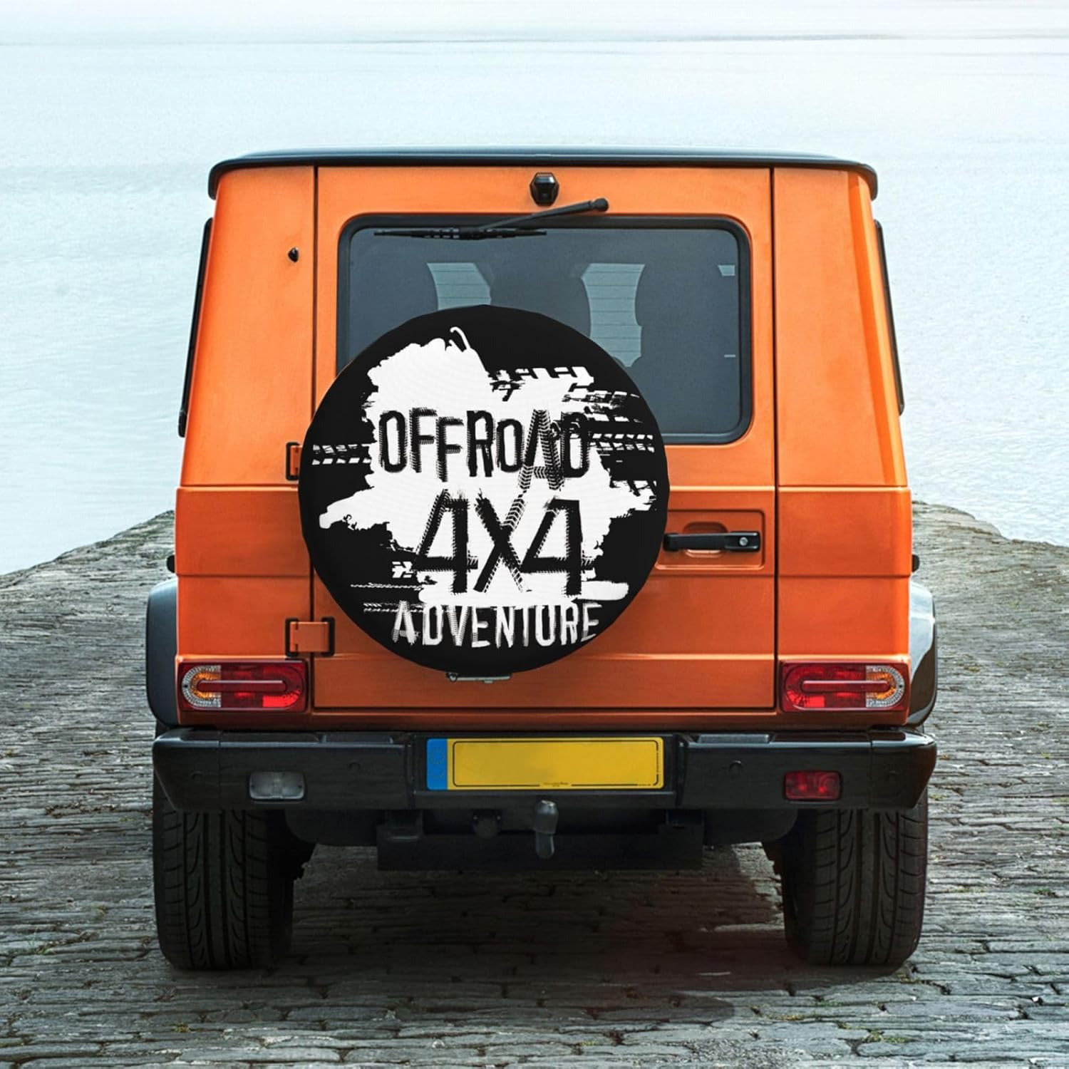 Universal Replacement Wheel Cover off Road 4X4 Adventure Waterproof Spare Wheel Cover Dustproof Tyre for Trailer, Motorhome, SUV, Off-Road Vehicle Wheel 17 Inch image number 2