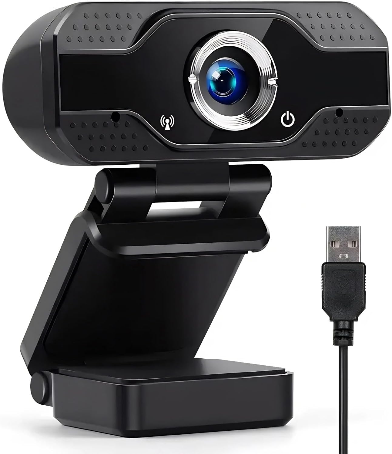 1080P Webcam with Microphone Cheap Gaming Camera with Microphone, HD Webcam HD 1080P Autofocus Webcam USB with Microphone for Laptop PC for Online Classes Conference Video Calling Streaming Webcams image number 3