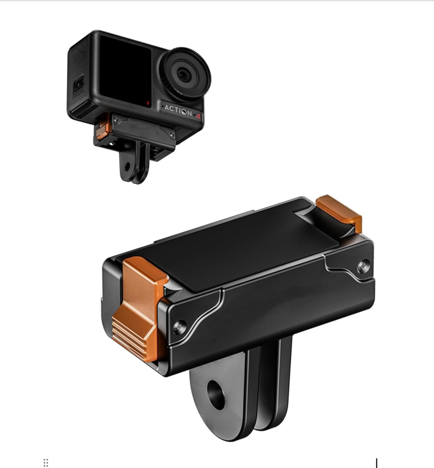 YUULNMOP Magnetic Adapter Mount for DJI Osmo Action 5 Pro/Action 4/Action 3, Quick Release Expansion Adapter, Extension Base for Action5 Pro Accessories image number 4