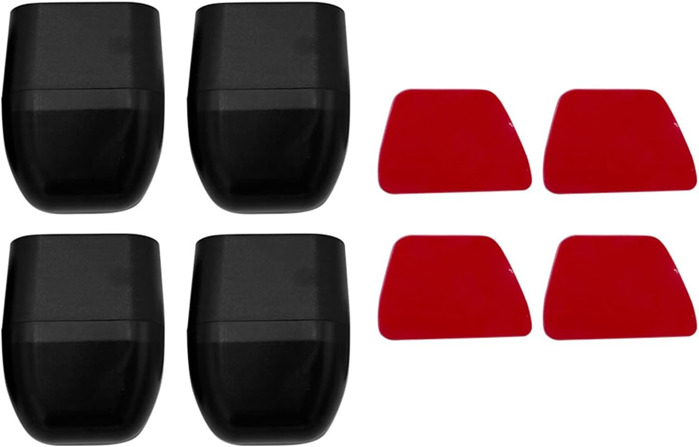 4PCS Animal Repellers Car Sonic Animal Repellers Shoo Whistle Roo Deer Kangaroo Rabbit 4WD Car Grille Animal Alert, Black image number 5