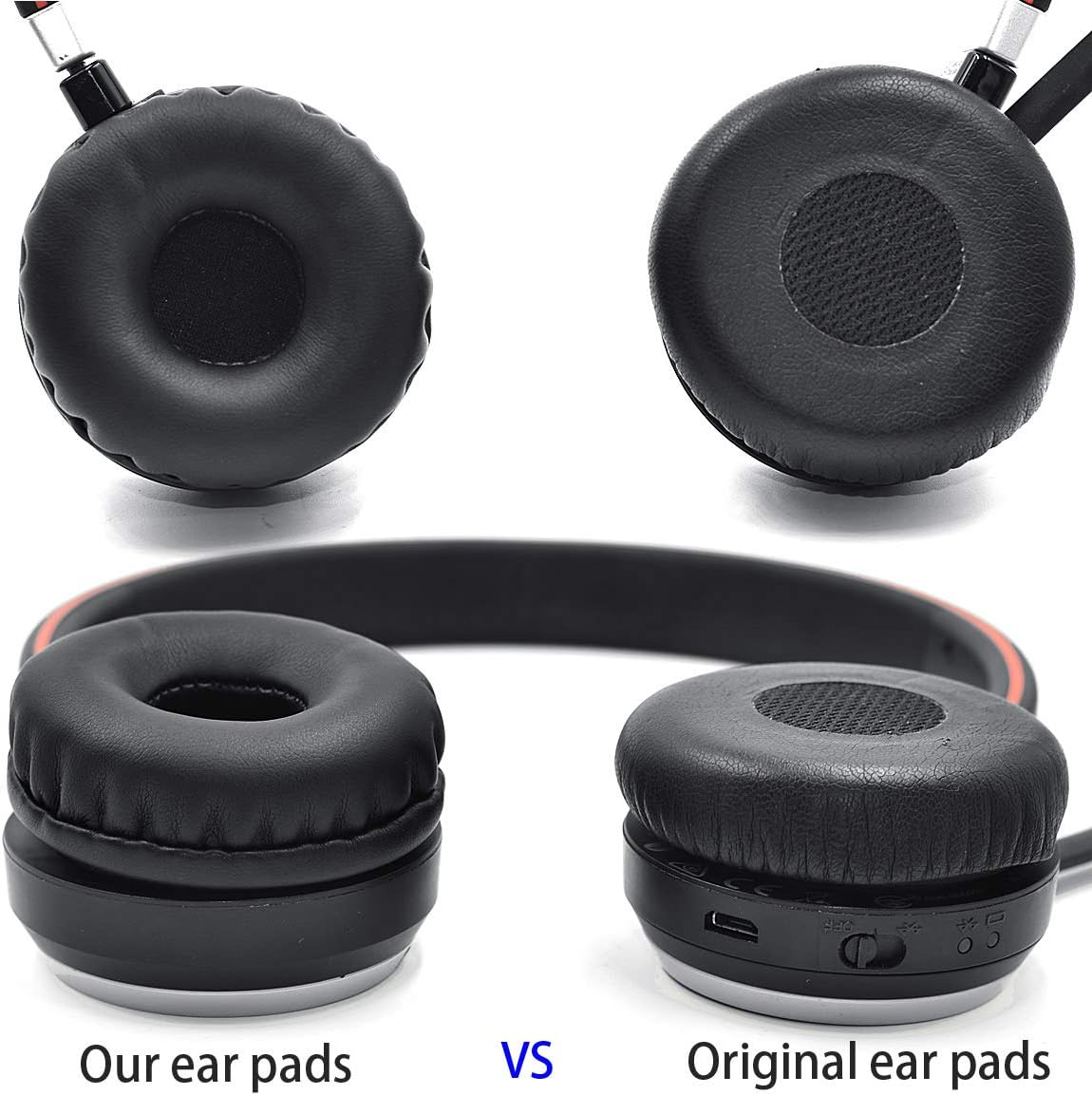 Defean Replacement Ear Pads Cushion Compatible with Jabra Evolve 20 20Se 30 30II 40 65 65+ Uc Ms Headset image number 3