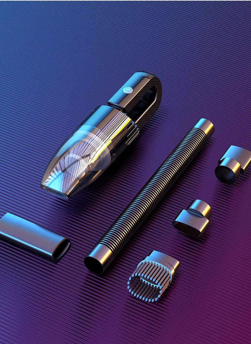 SKYLUXE - Cordless Car Vacuum Cleaner &ndash; Powerful Handheld Vacuum with High Suction, Lightweight, Rechargeable, and Portable &ndash; Ideal for Car and Home Cleaning image number 5