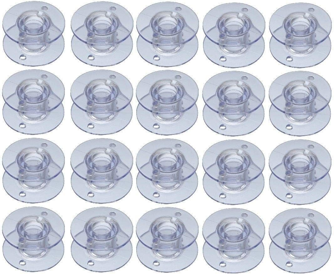 NGOSEW for Singer Plastic Bobbins Heavy Duty 44S 4411, 4423, 4452, 5511, 5523, 5532 (30)