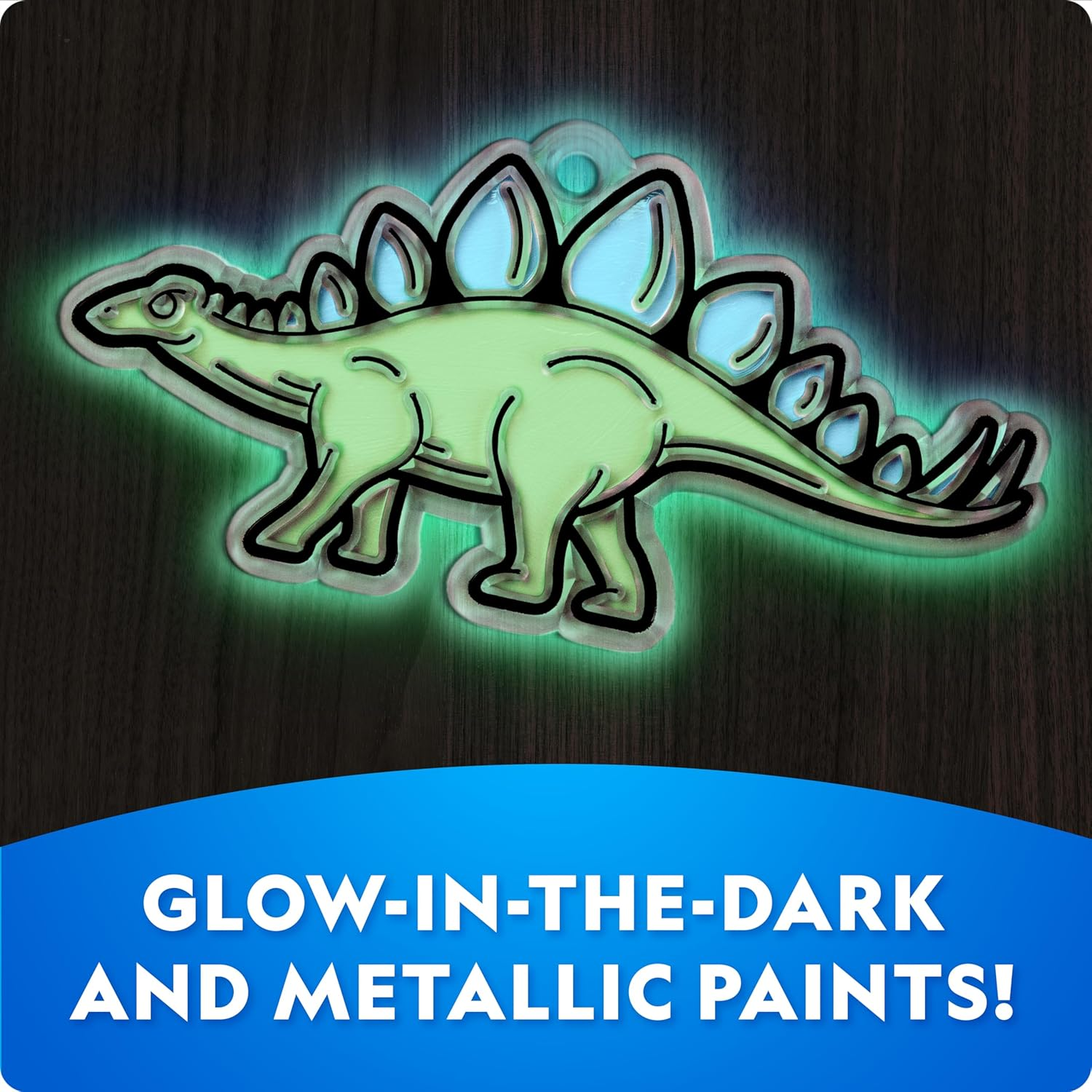 National Geographic Stained Glass Art Kit &ndash; Arts & Crafts for Kids, Make Window Sun Catchers, Creative Activities for Ages 4&ndash;8, Suncatcher Kit image number 3