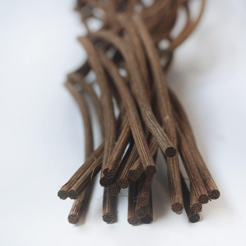 11-Inch Brown Wavy Natural Rattan Reed Diffuser Sticks 50PCS Fragrance Aromatherapy Volatile Replacement Refill(50Pcs Brown) image number 3