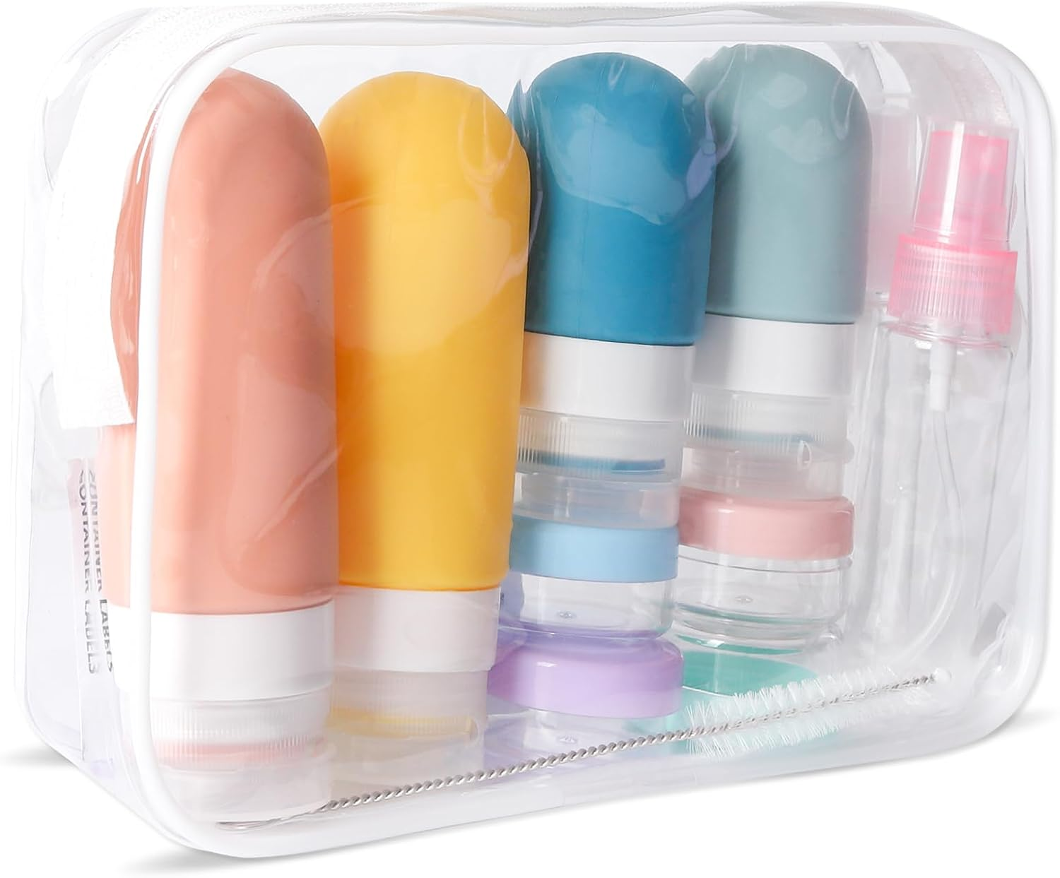 16 Pack Travel Bottles Set (White Pack)