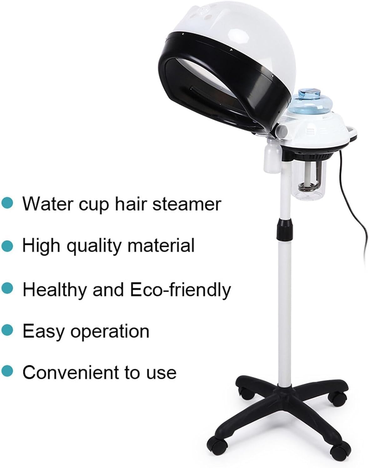 Havvo AU Hair Steamer Rolling Machine Stand Base Hairdressing Salon Spa Hooded Hair image number 6