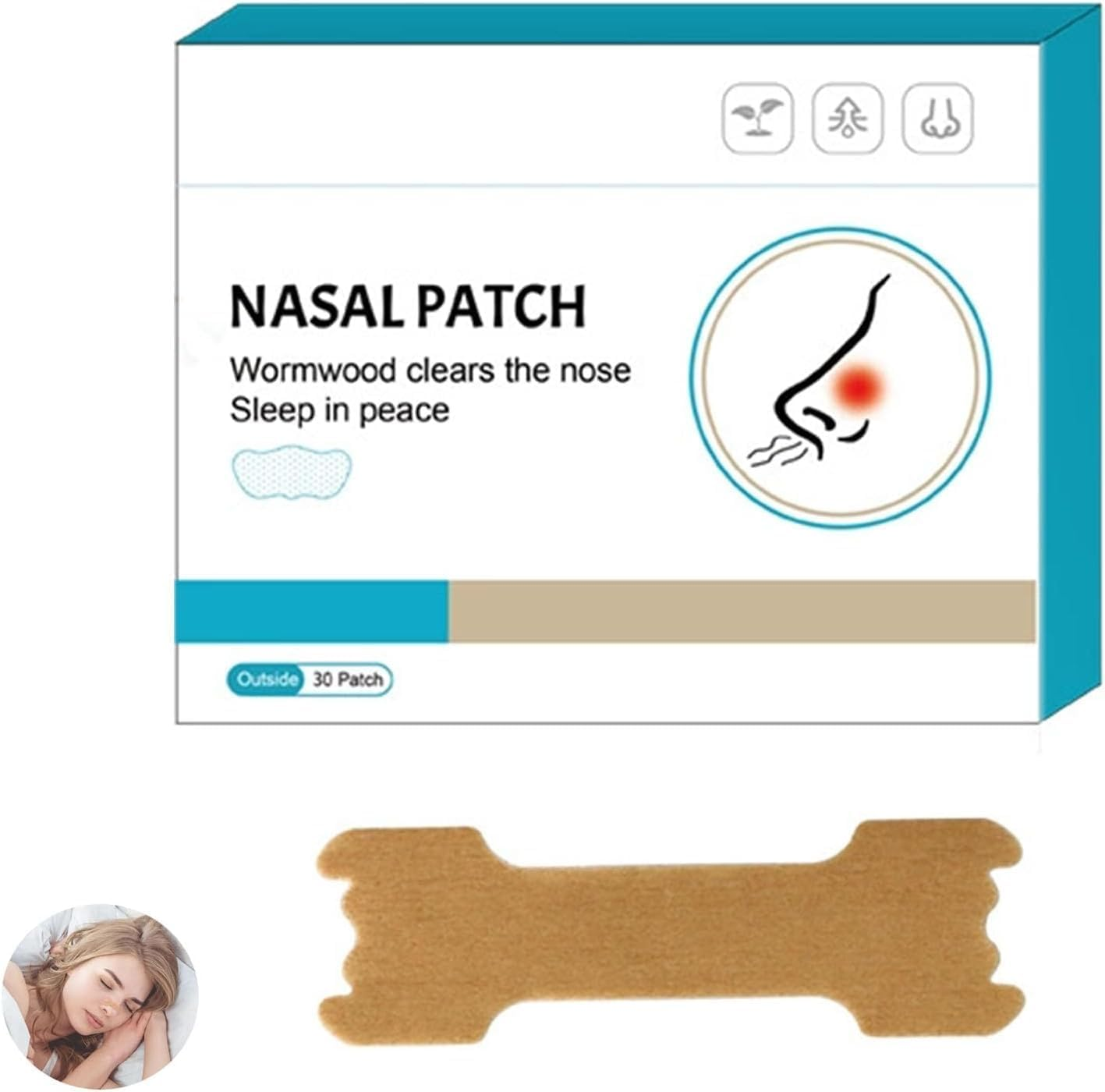 Mouth Tape for Sleeping,30 Pack Mouth Tape for Sleeping Specially Designed for Lip Contact,Prevent Mouth Breathing and Enhance Nasal Airflow,Improve Sleep Quality Snoring Aids for Men & Women